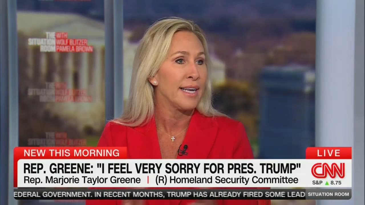 Marjorie Taylor Greene Responds to Trump's 'Vitriol' on CNN