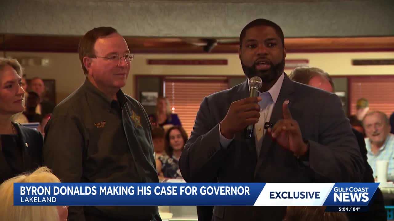 Byron Donalds outlines vision for Florida during campaign event in Lakeland