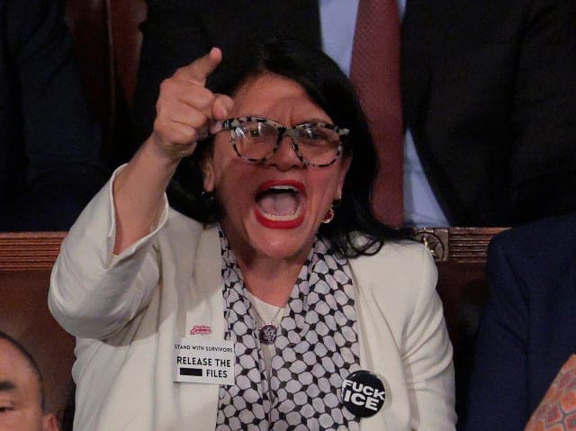 Rashida Tlaib Chants 'KKK' as GOP Lawmakers Cheer 'USA' at SOTU