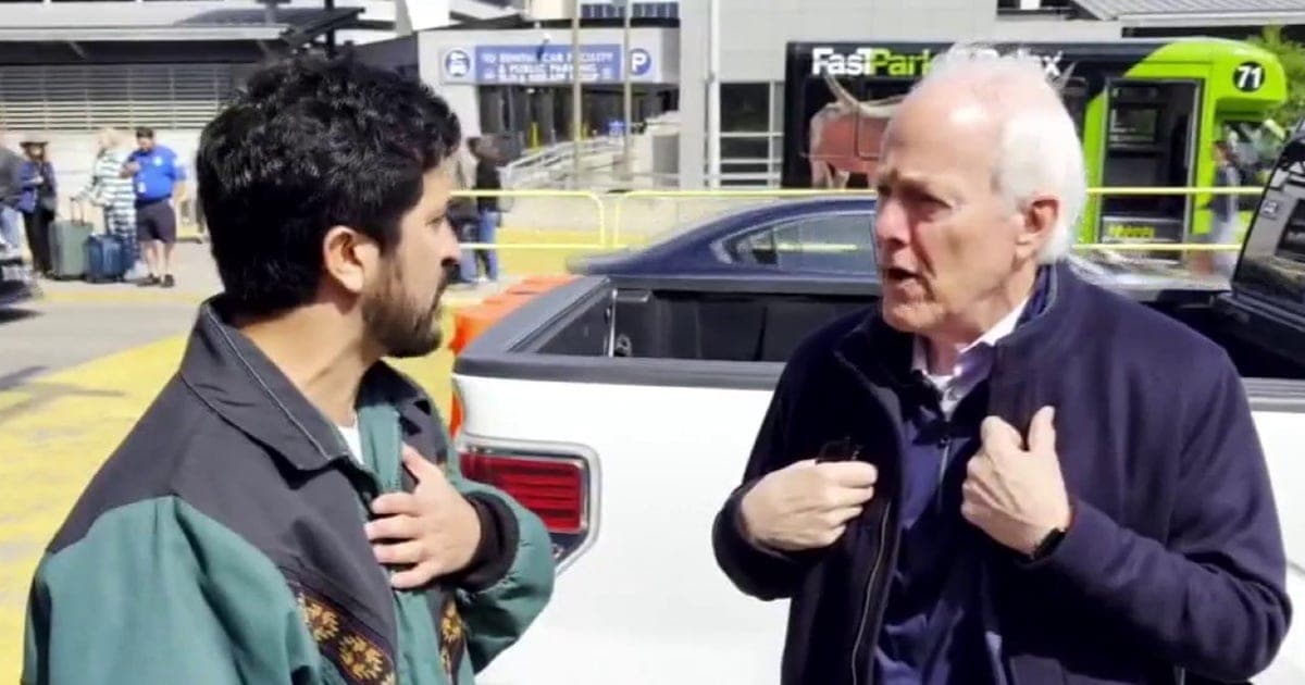 Sen. John Cornyn, Rep. Greg Casar argue at Austin airport over DHS funding impasse