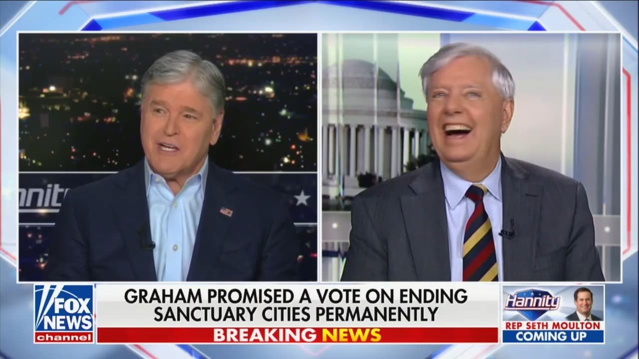 Lindsey Graham Goes on Bizarre Rambling Rant Before Hannity Steps In: 'I Think You're Pretty…Jacked Up!'