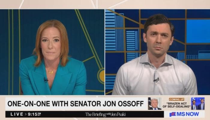 DISGUSTING: Jen Psaki Helps Ossoff Walk Back Smear of Female WH Aide