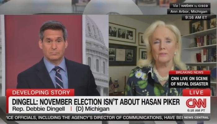 CNN Asks Michigan Dem Why She Does Not Want to Talk About Hasan Piker