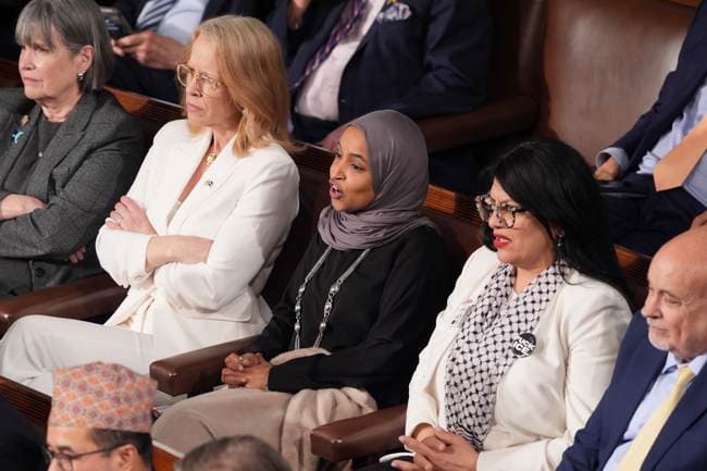 Ilhan Omar, Rashida Tlaib Melt Into a Puddle of Rage As Trump Calls Out Dems at SOTU: 'Should Be Ashamed'