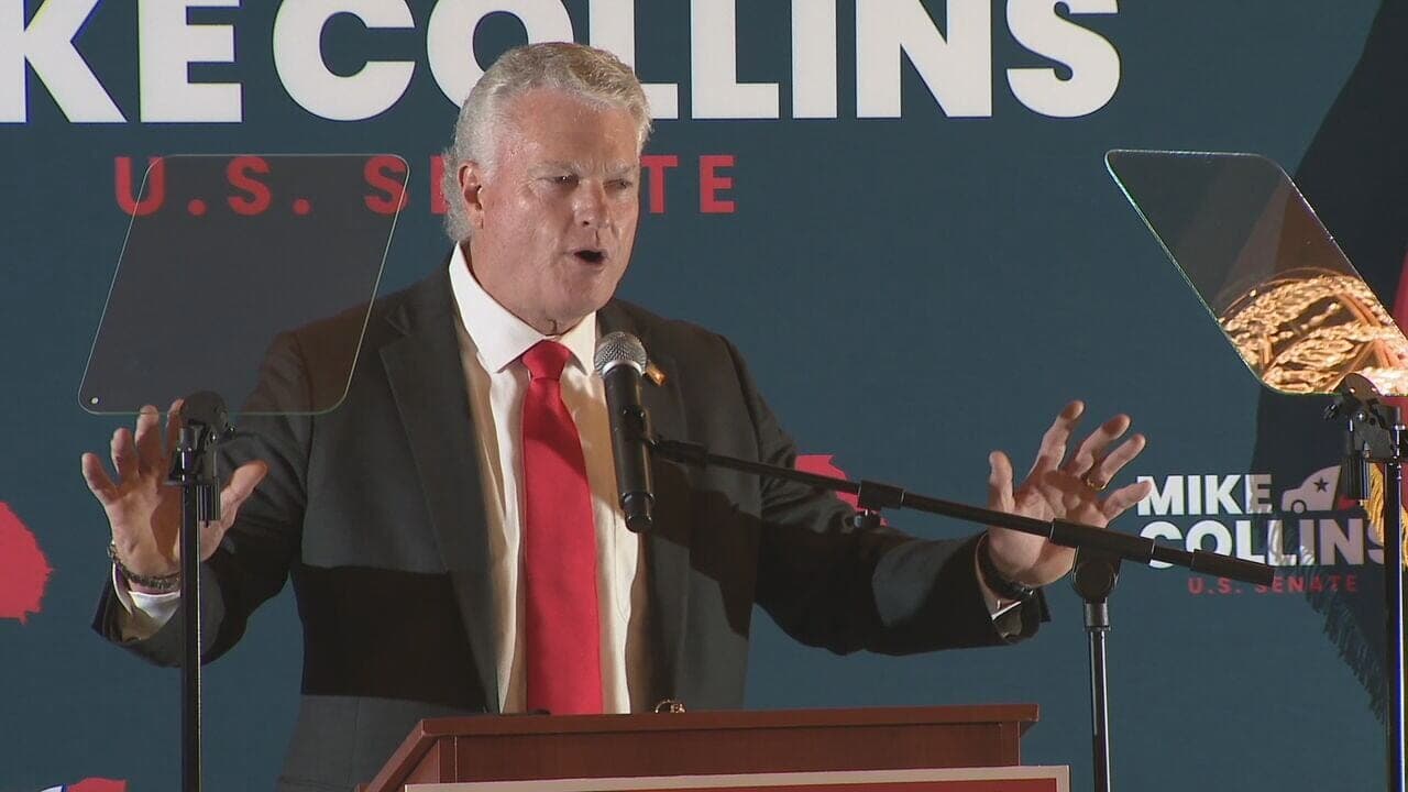 Rep. Mike Collins wins U.S. Senate runoff, will face Sen. Jon Ossoff in November