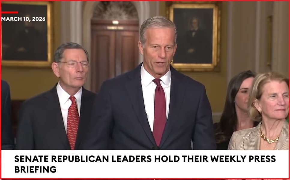 Leader John Thune "The votes aren't there for a talking filibuster" on the SAVE America Act