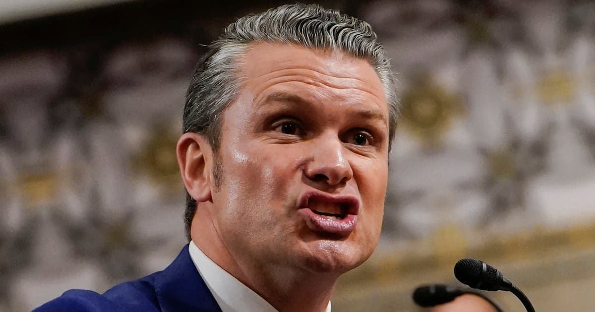 Republican Senators Reveal Confidence in Pentagon Pete Hegseth Is Plummeting