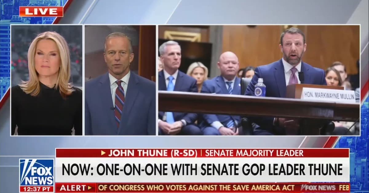 John Thune Dismisses Rand Paul's Mullin Hearing Takedown
