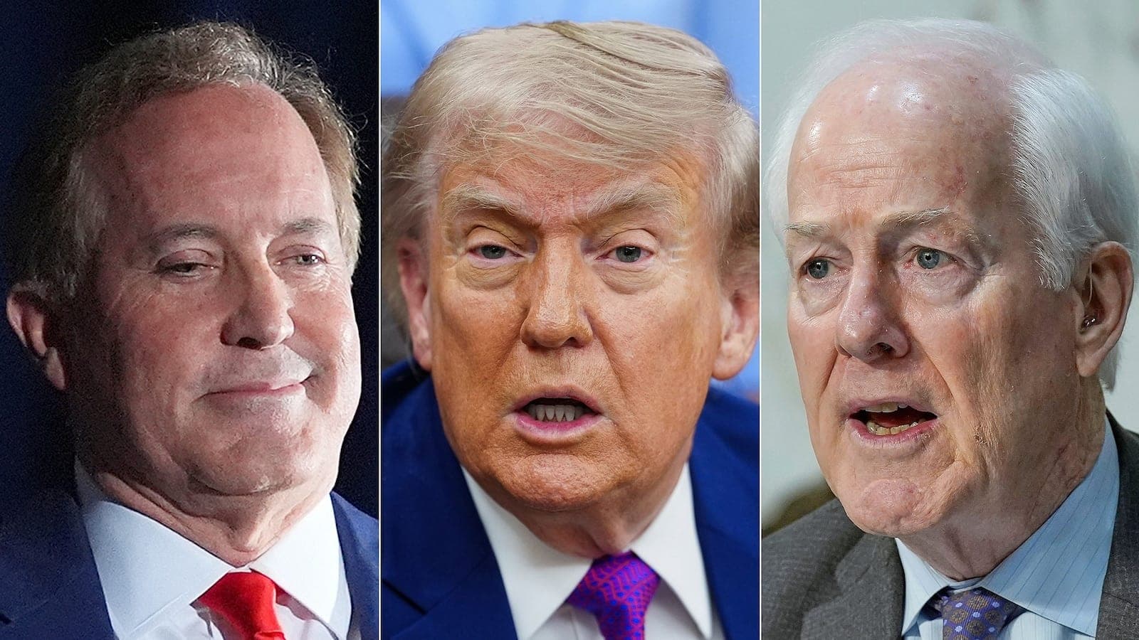 Trump endorses Ken Paxton over GOP incumbent John Cornyn in Texas Senate primary