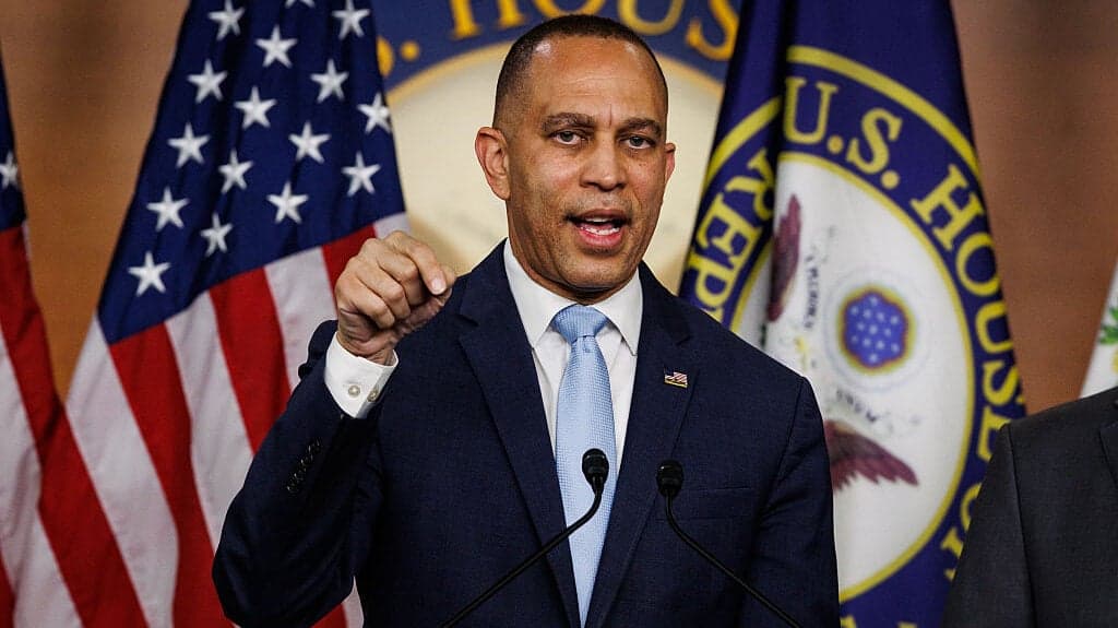 Hakeem Jeffries reacts to Todd Blanche confirmation