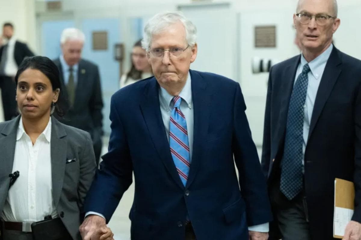 Mitch McConnell hospitalized for flu-like symptoms: 'Prognosis is positive'