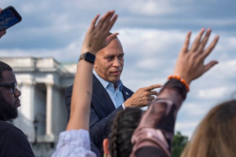 Hakeem Jeffries will visit Bucks County to boost Bob Harvie as battle for the gavel descends on Pennsylvania
