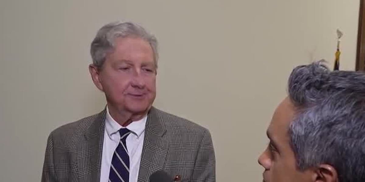 Sen. Kennedy says Pres. Trump should have said nothing about Rob Reiner's murder