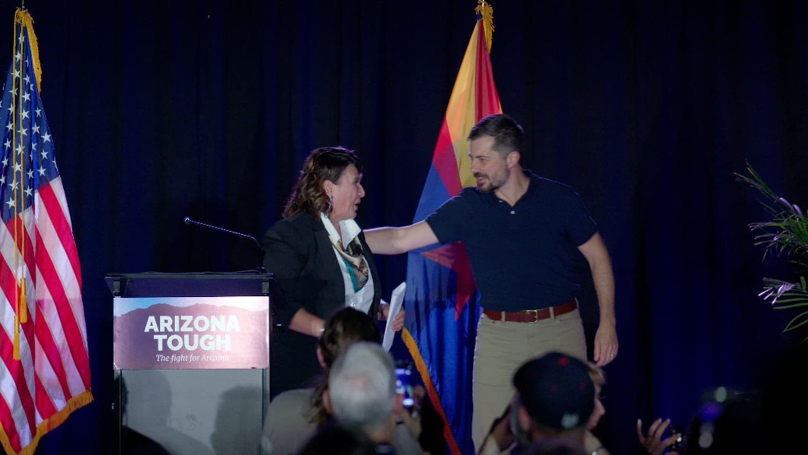 Pete Buttigieg rallies with Democratic candidate JoAnna Mendoza for Juan Ciscomani's CD6 seat