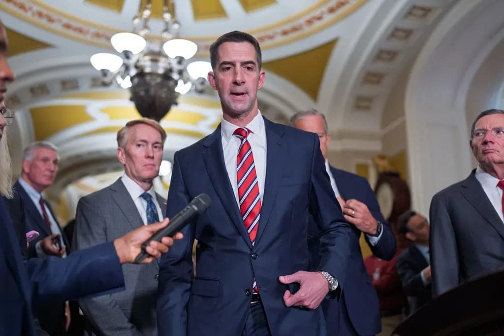 Trump releases Tom Cotton’s cellphone number over daylight savings bill