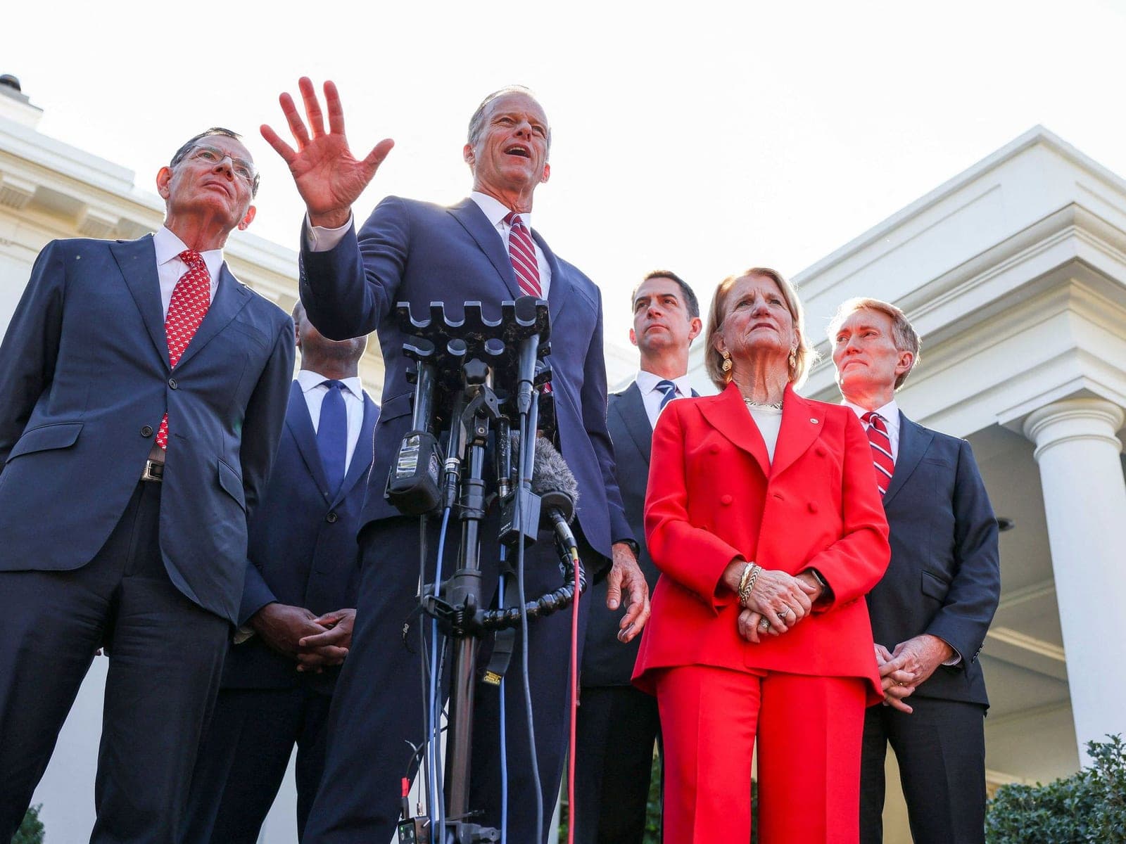 Trump's Thune feud backfires as Republicans flock to Senate leader's side