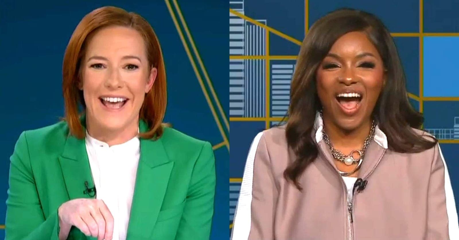 Jen Psaki, Jasmine Crockett Laugh at Trump Riff On Tx Race