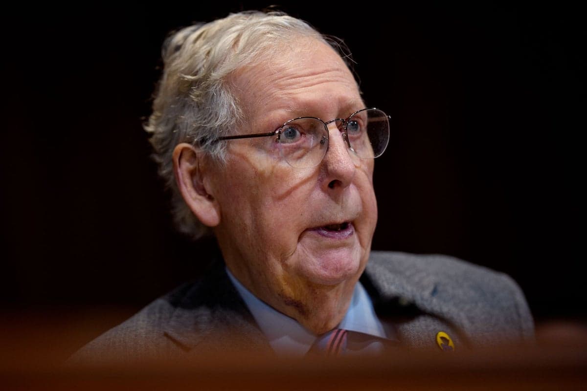 Senator Mitch McConnell, 83, hospitalized with 'flu-like symptoms'
