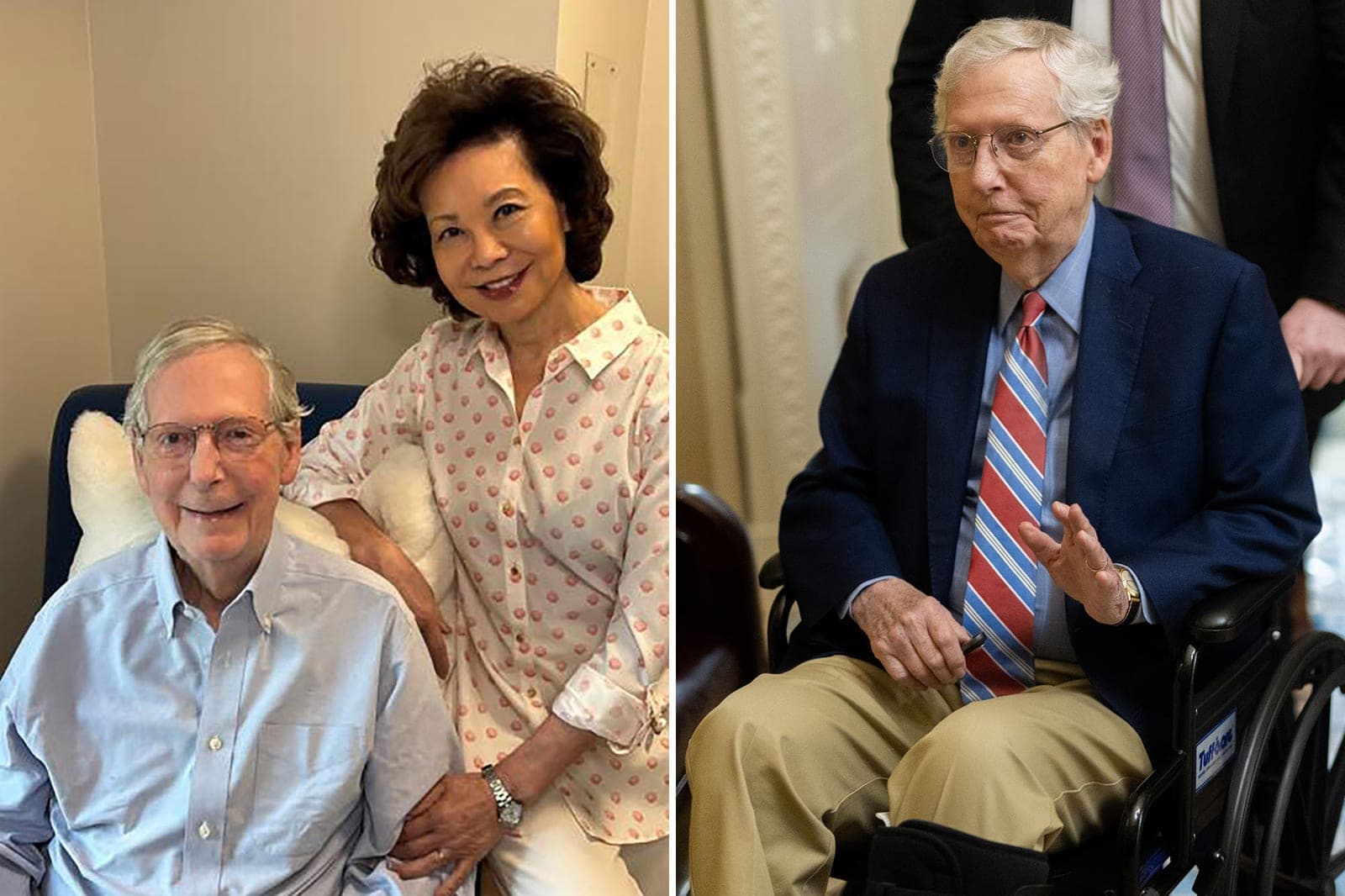 Mitch McConnell grins beside wife Elaine Chao in new photo