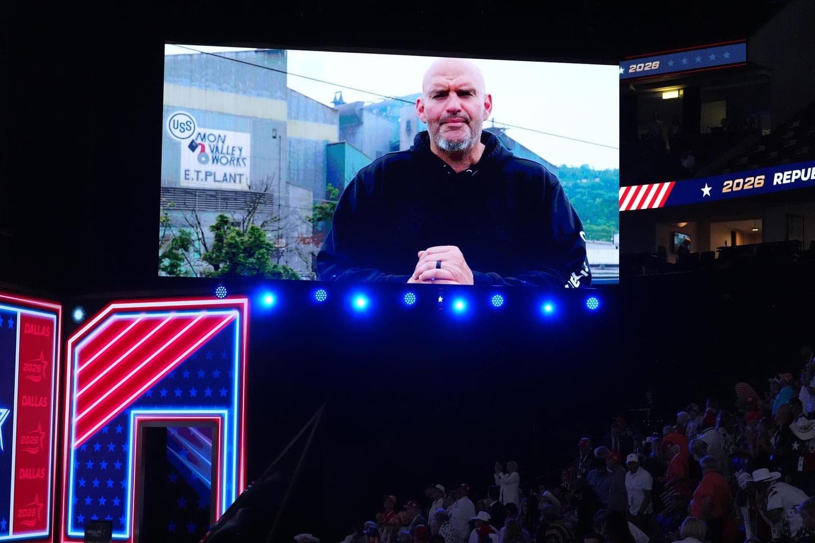 Democratic Sen. Fetterman speaks at GOP midterm convention