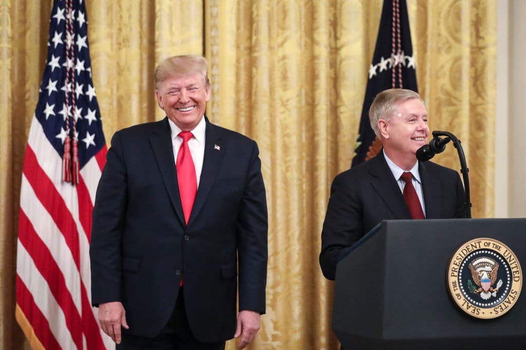 The story Lindsey Graham mourners are telling