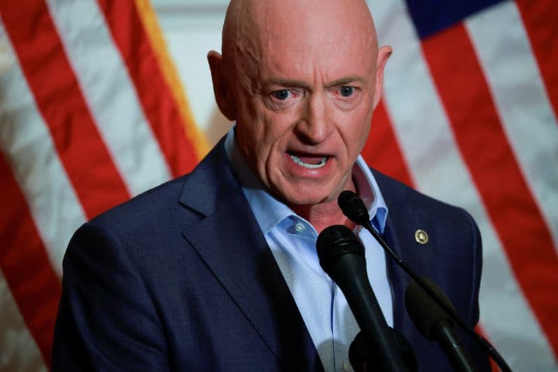 Pentagon to demote Sen. Kelly from retired Navy rank as captain, but stops short of threatened trial