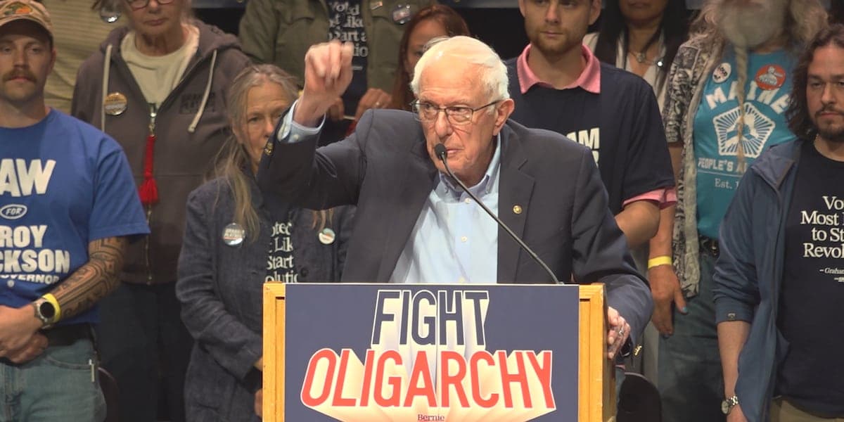 Bernie Sanders draws hundreds at rally event in Orono with Maine candidates Graham Platner and Troy Jackson