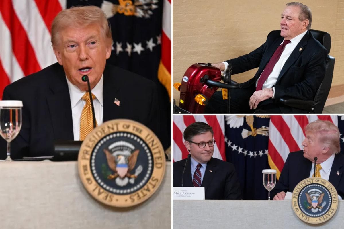 Trump stuns Johnson by letting slip GOP rep's ailment: 'That wasn't public'