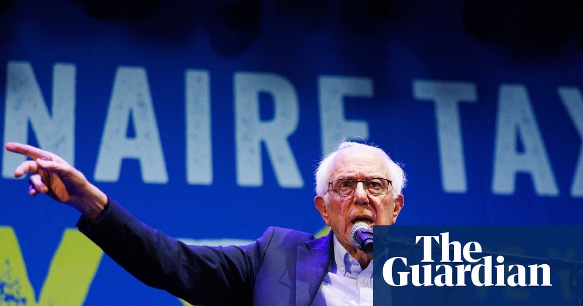 Bernie Sanders rails against billionaire 'greed' amid California tax battle | Bernie Sanders