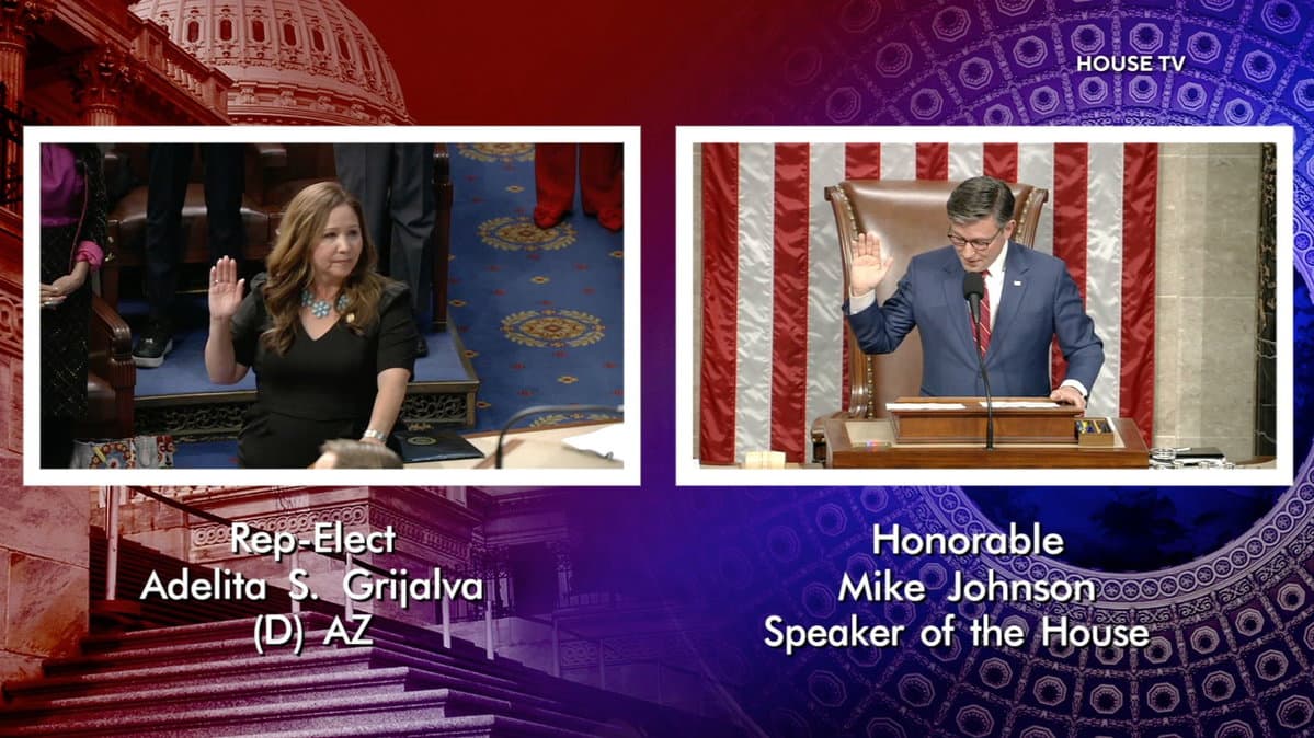 Latest on Rep. Adelita Grijalva taking the Oath of Office
