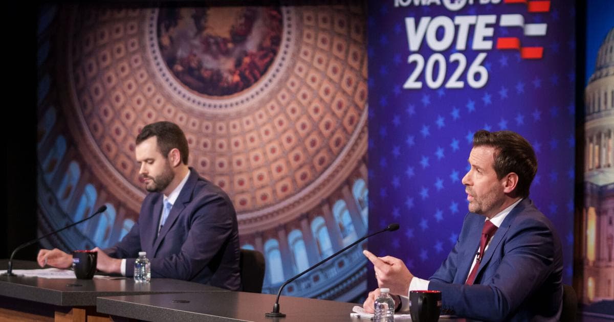 Wahls, Turek clash in Iowa Democratic U.S. Senate debate