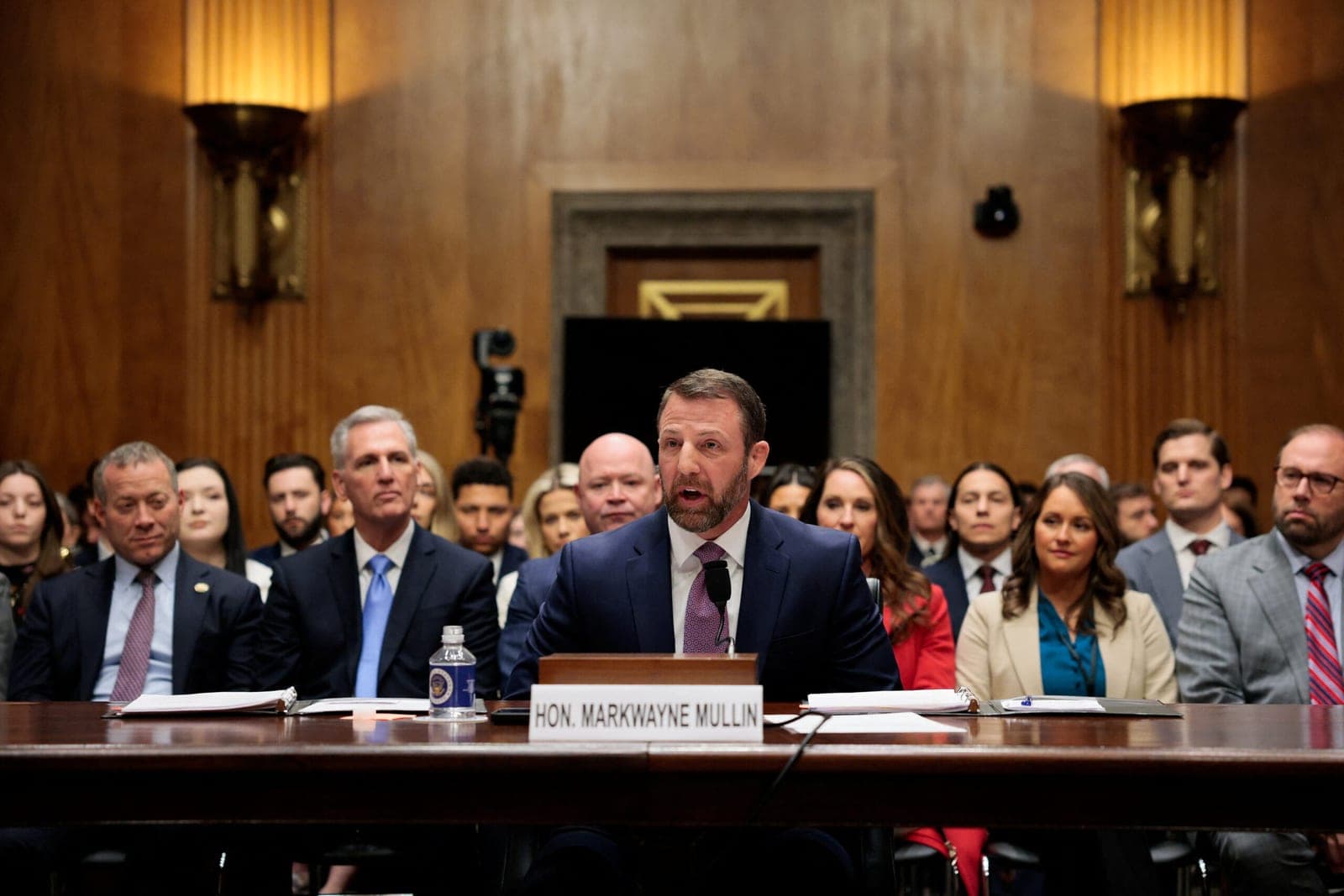 Senator Mullin faces tough confirmation hearing, pledges permanent FEMA director