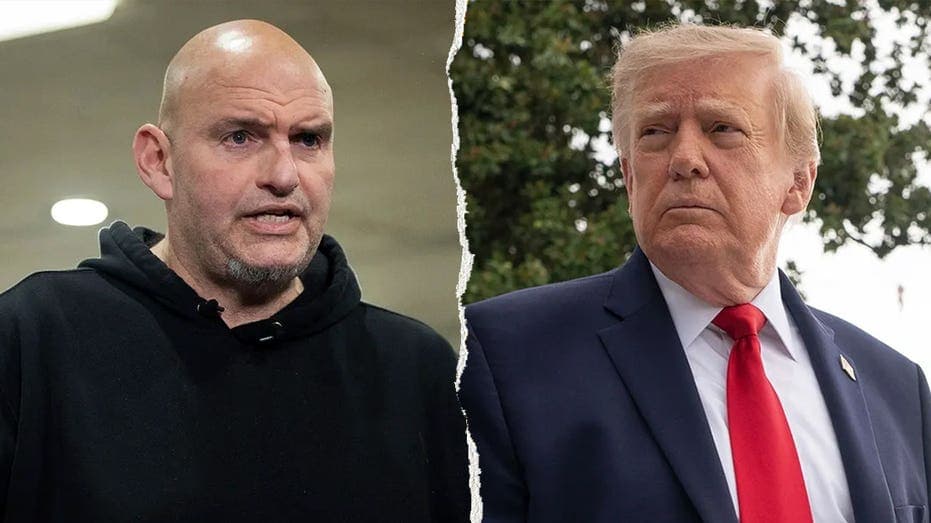 Trump says he'd 'love' to have Sen. John Fetterman as a Republican amid growing speculation