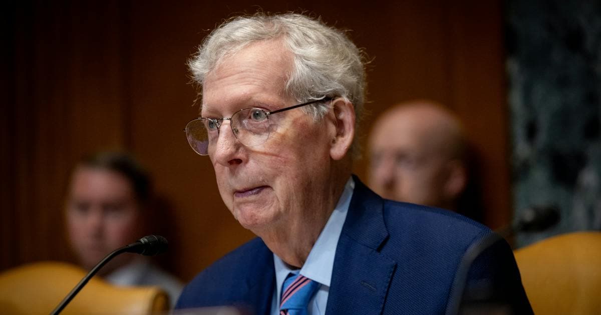 MAGA Is Pissed at Mitch McConnell's Photographic Proof of Life