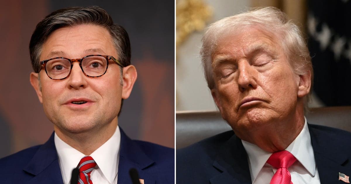 Top Trump Goon Mike Johnson Makes Wild Claim About How Much President Works