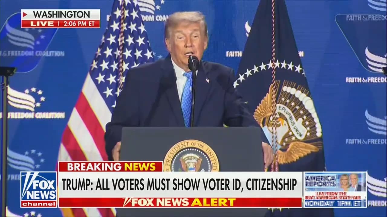 Donald Trump Attacks GOP Senator Over His Voter ID Bill