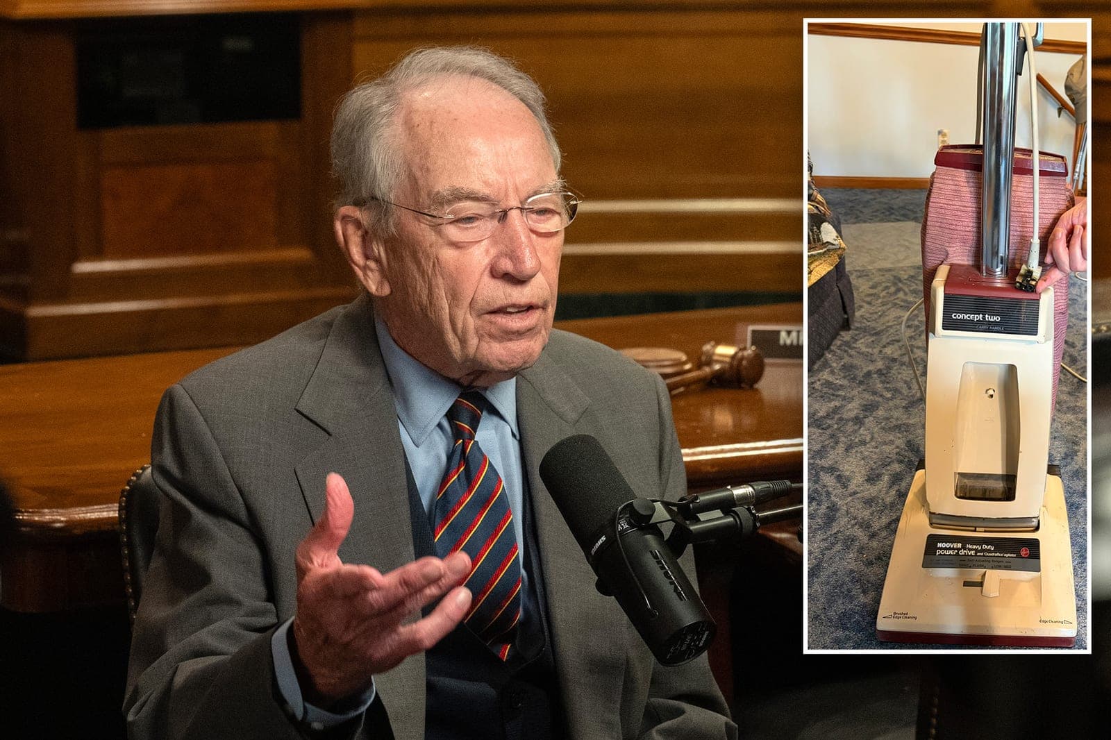 Sen. Grassley mourns death of Beth — his vacuum cleaner: 'I will miss u'