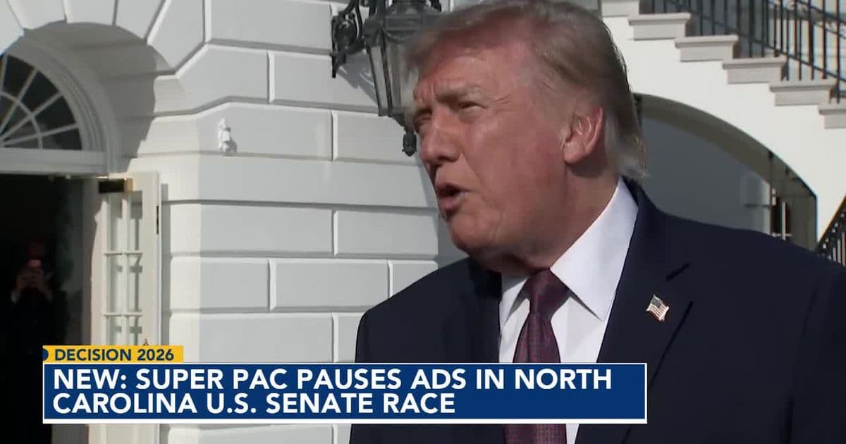 Major Republican group pauses US Senate ad spending in NC, where GOP's Whatley trails in polls :: WRAL.com