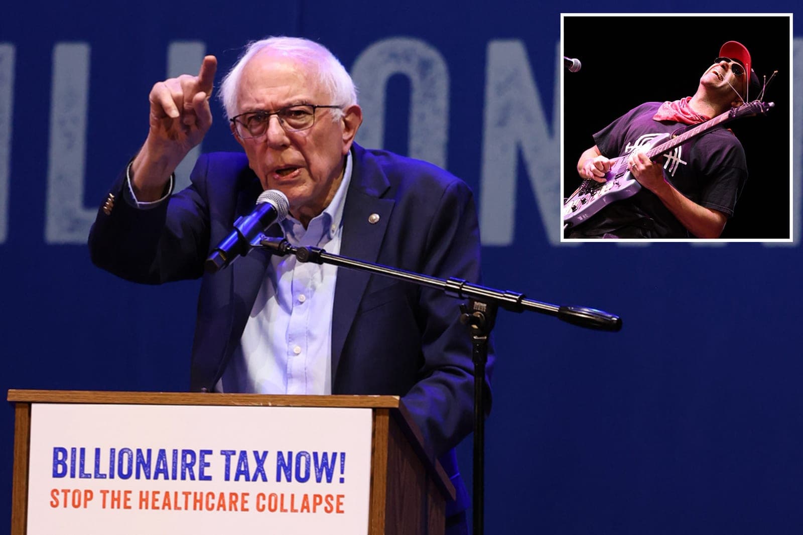 Bernie Sanders backs California 'billionaire tax' in event