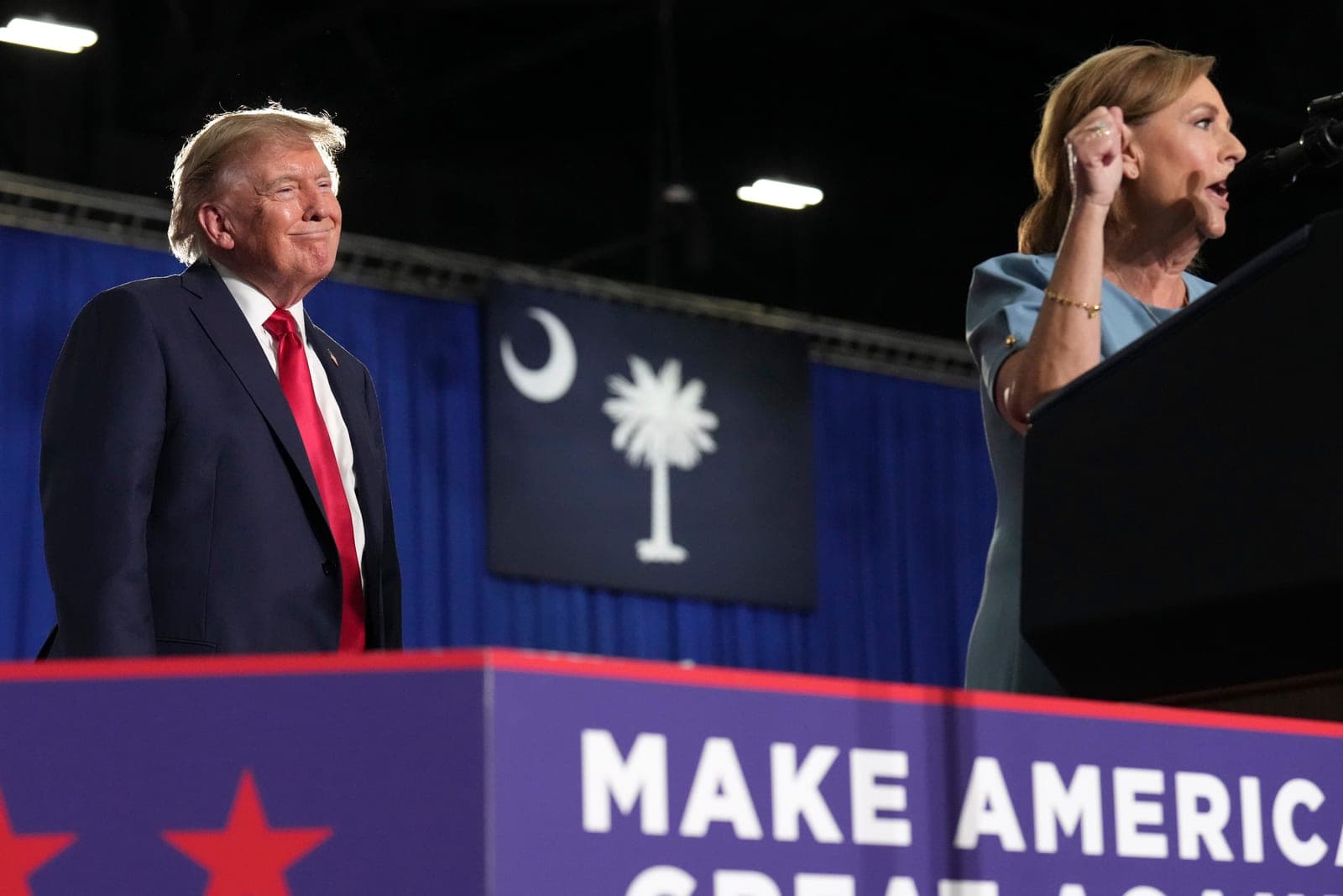 Trump uses anti-trans slur in post about US Senate Dem nominee Andrews