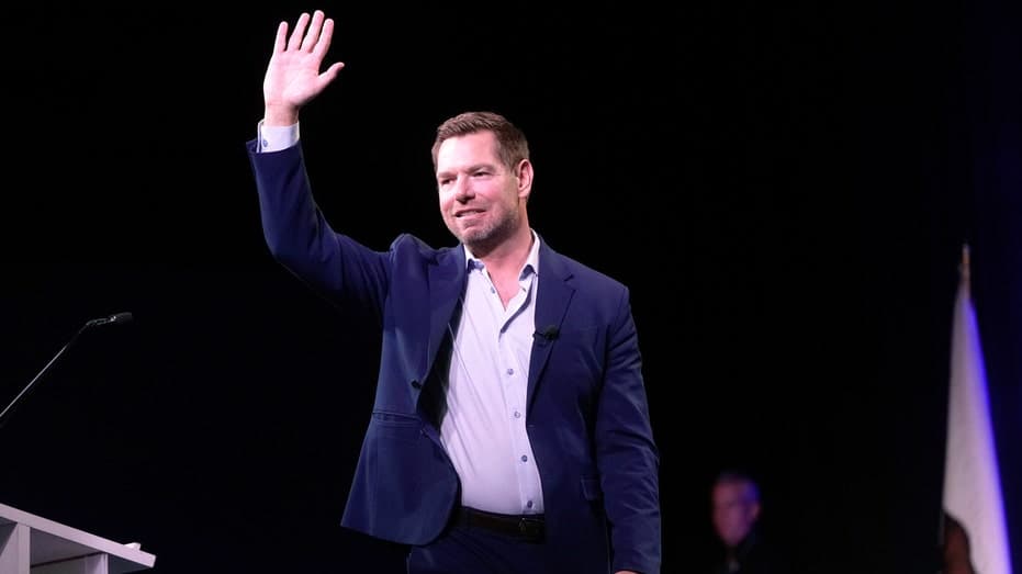 Senate Democrat avoids answering whether Swalwell should resign from Congress