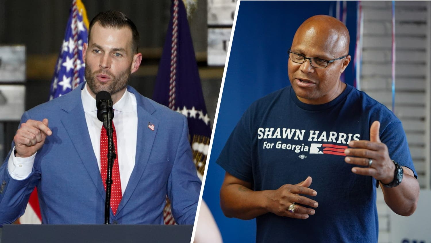 Trump-backed Clay Fuller and Democrat Shawn Harris advance to runoff in race to replace Marjorie Taylor Greene