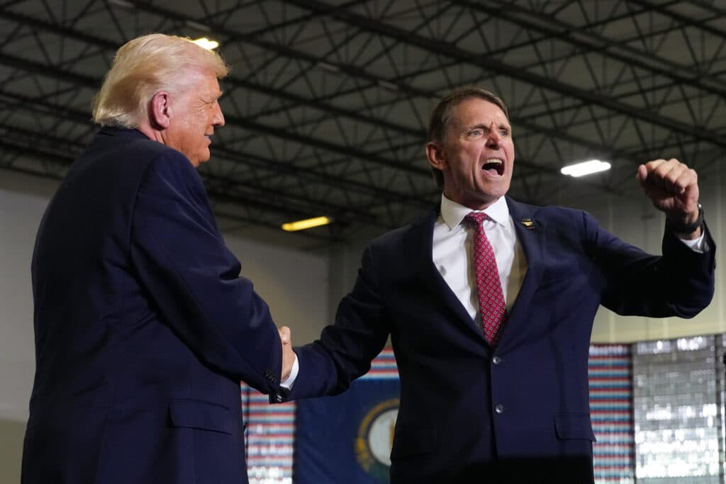 In Kentucky, Trump embraces Rep. Thomas Massie's Republican challenger on their home turf