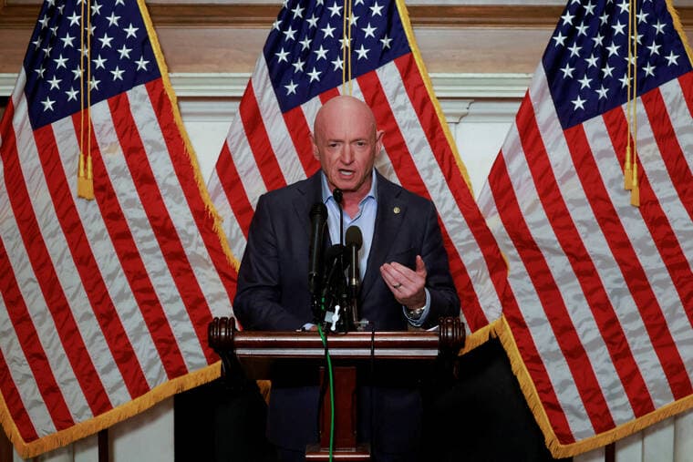 Pentagon to cut Senator Kelly's military retirement pay, alleging 'reckless misconduct'