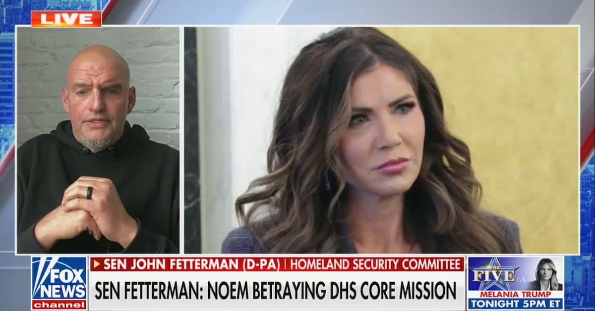 John Fetterman Blasts Kristi Noem With Biden Comparison
