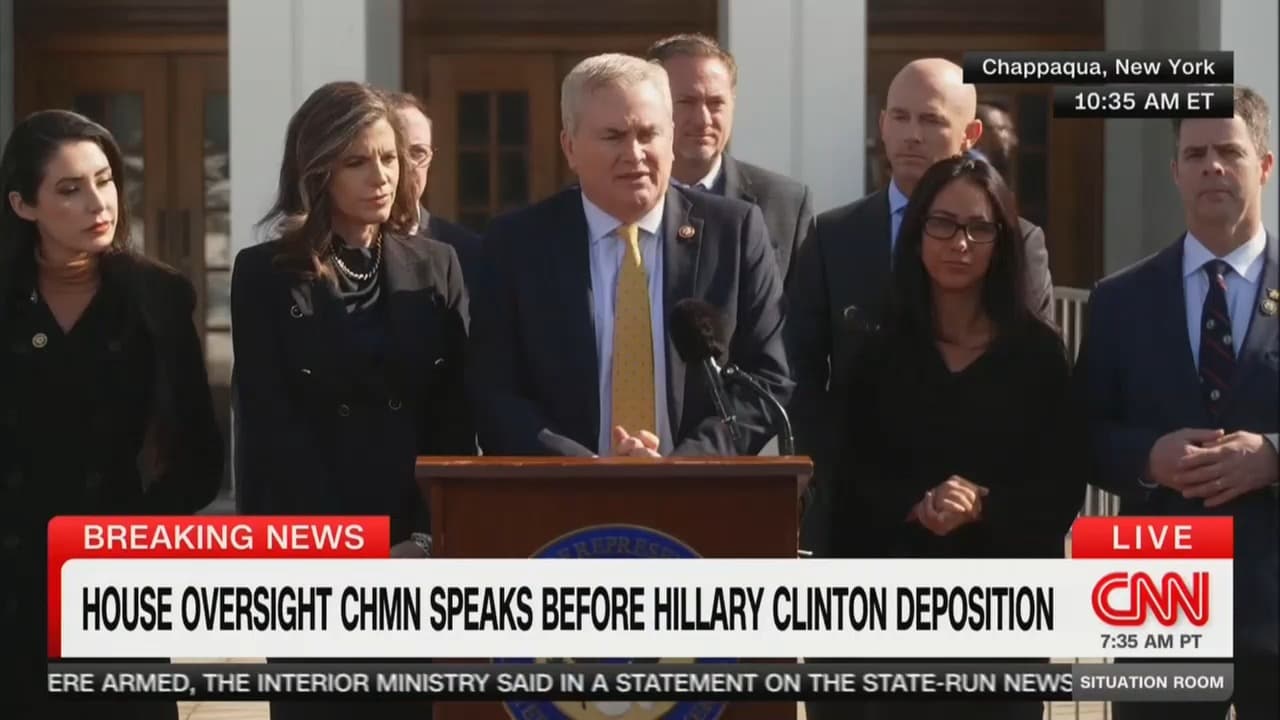 James Comer Pressed About Trump Admin’s Epstein Cover-Up Ahead of Hillary Clinton Deposition