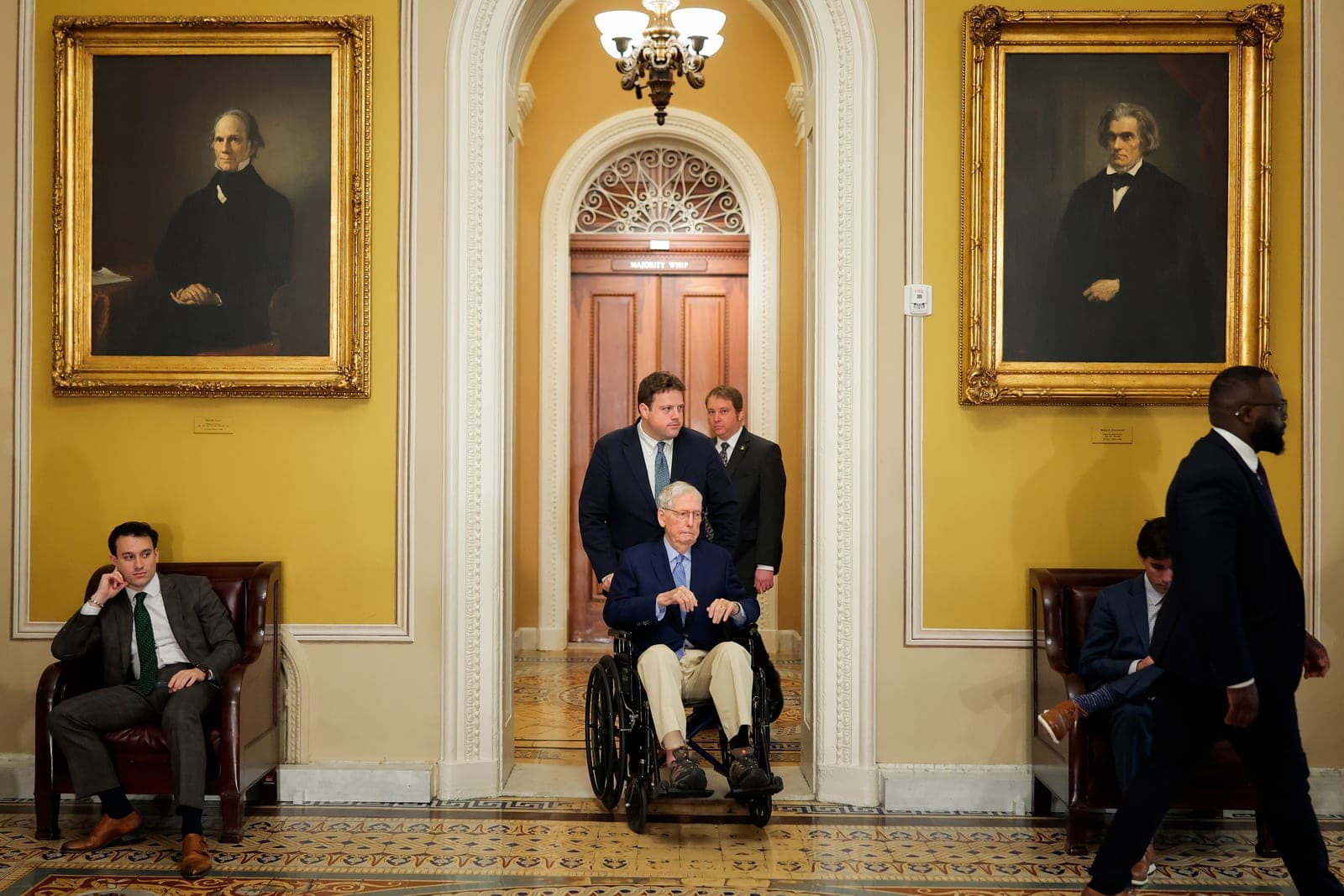 Former Republican Senate Majority Leader Mitch McConnell hospitalized