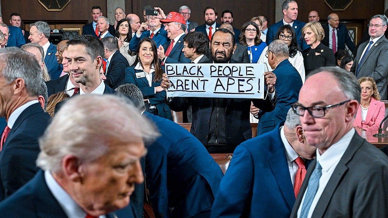 Five heated moments during Democrats' protests at Trump's speech