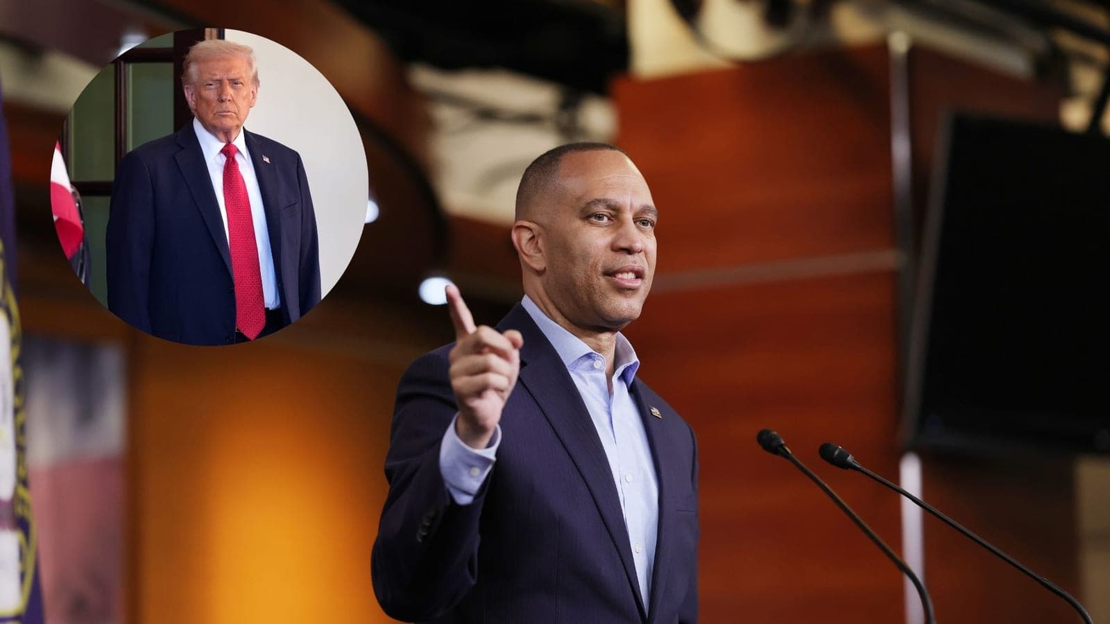 Trump calls for Hakeem Jeffries to face charges over 'maximum warfare' remarks