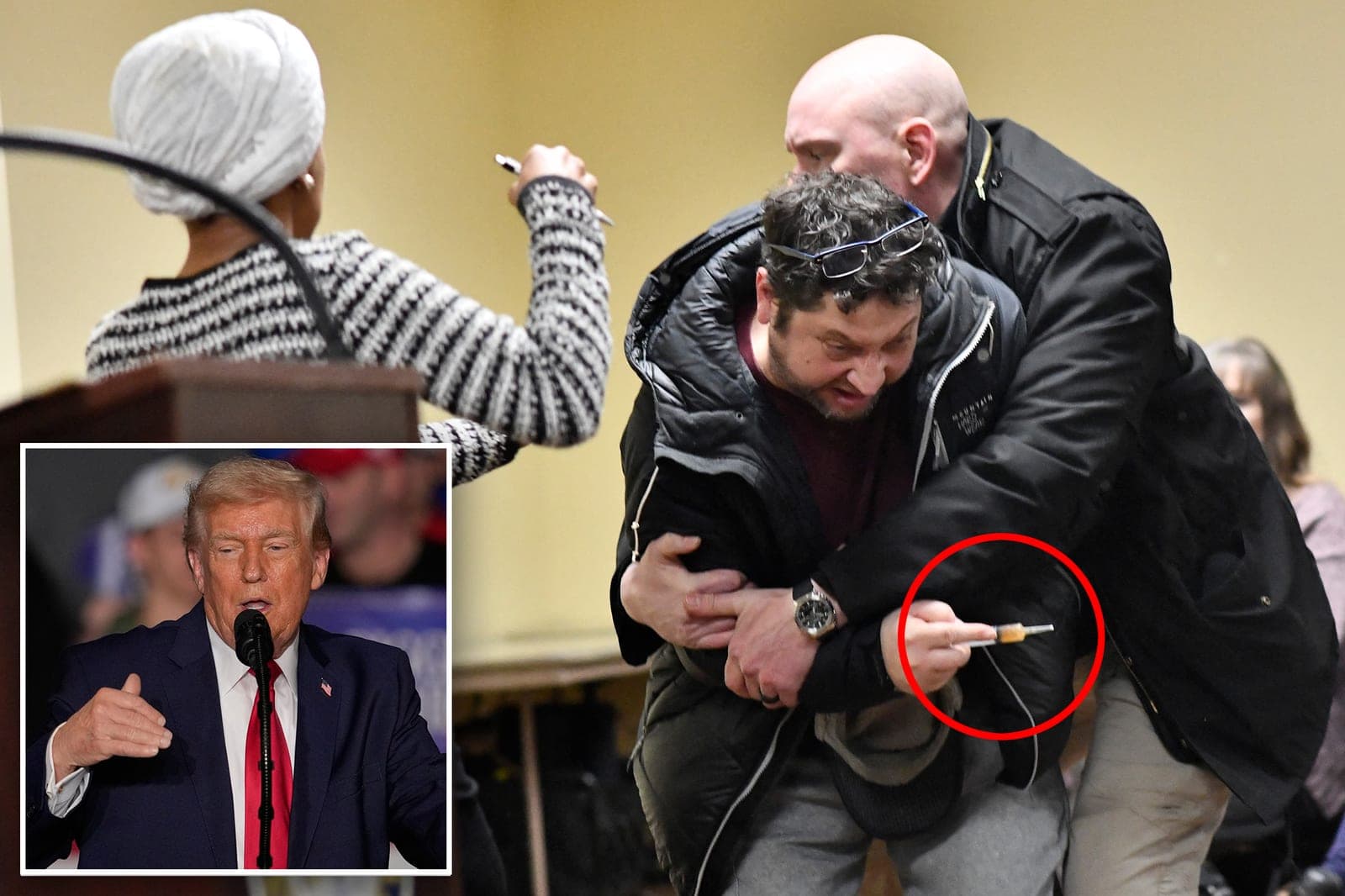 Trump claims Rep. Ilhan Omar 'probably had herself sprayed' in syringe attack